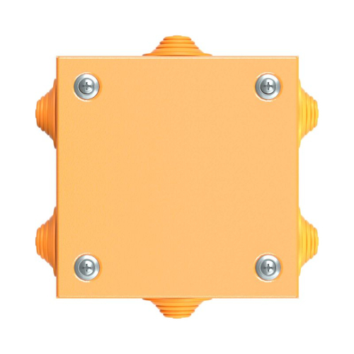 Коробка ответвительная FS 150х150х80мм 4р 450В 20А 10кв.мм нерж. контакт с каб. вводами и клеммн. IP66 сталь. DKC FSK31410