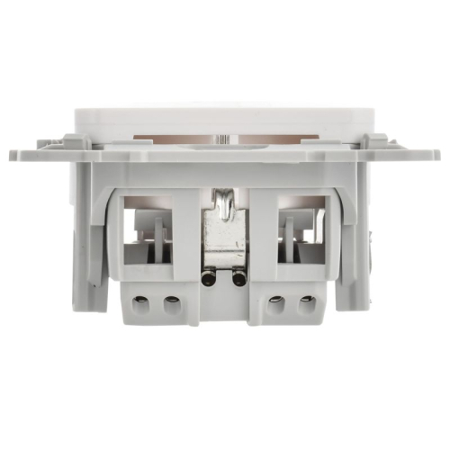 Розетка СП FLITE РС11-1-ФлБ 16А с заземл. без защ. шторок безвинтовое крепление механизм бел. IEK FI-R11-16-1-K01