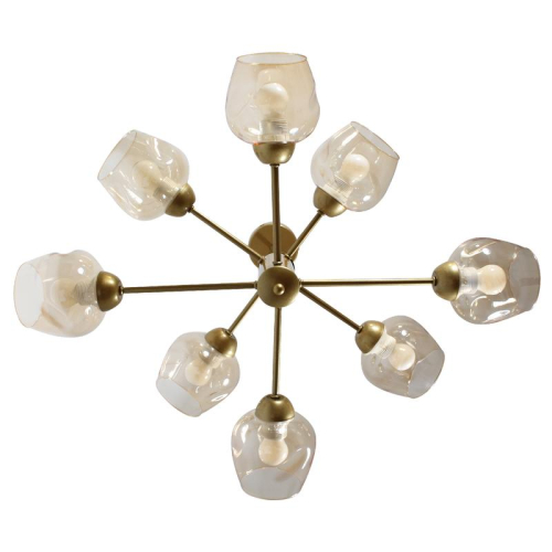 Светильник НПБ 01-8х60-111 "Адель" 181 (плафон 8268) E27 [ИМ] потолочный зол. Элетех 1005405232