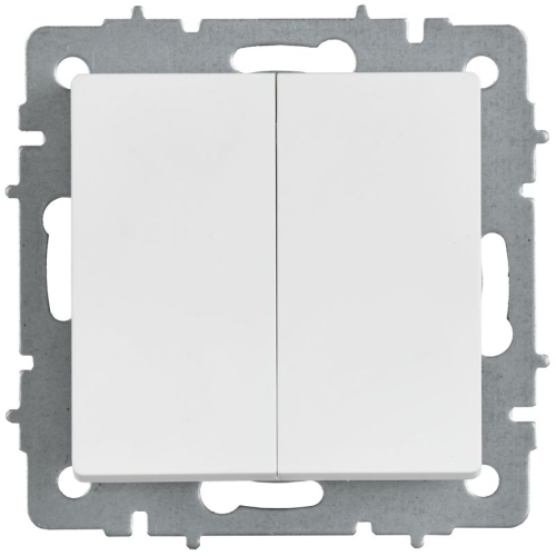 Выключатель проходной 2-кл. СП BRITE ВС10-2-6-БрАБ 10А механизм арктич. бел. IEK BR-V22-0-10-K91