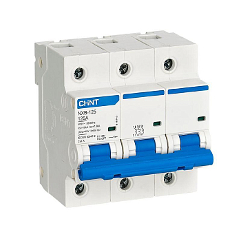 Выключатель автоматический модульный 3п D 100А 10кА NXB-125 (R) CHINT 816142