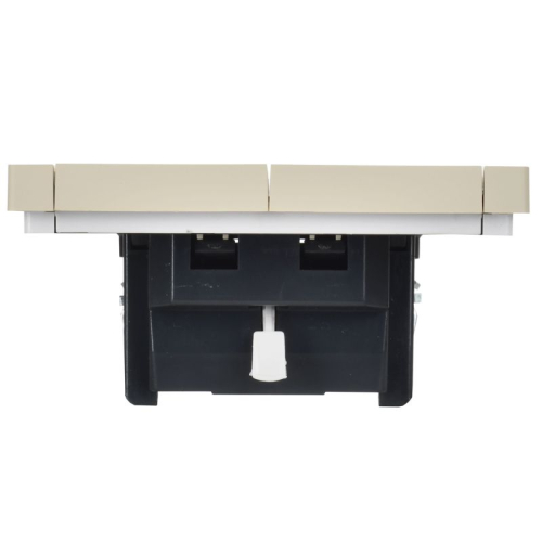 Выключатель жалюзи СП FORTE&PIANO 10А FP411 ваниль IEK FP-V15-0-10-1-K10