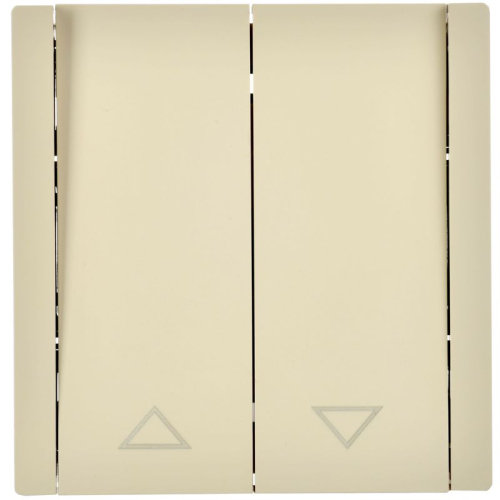 Выключатель жалюзи СП FORTE&PIANO 10А FP411 ваниль IEK FP-V15-0-10-1-K10