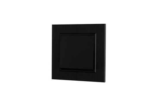 Выключатель 1-клав. Karea LINE STAR чер. Makel 86054001