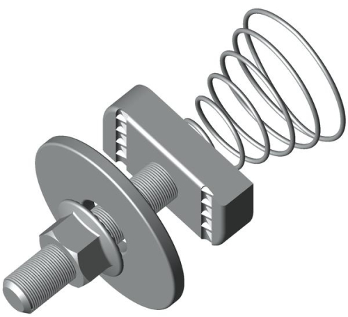 Комплект соединительный 12х40 для STRUT-профиля с конусной пружиной EKF ksst12x40