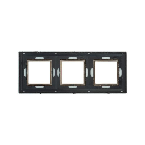 Рамка 3-м 6мод. Avanti метал. свет. серебр. DKC 4404856