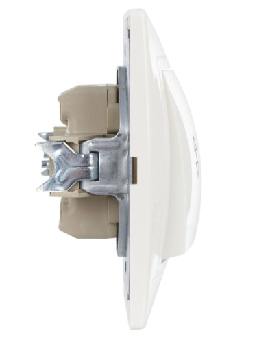 Переключатель проходной 2-кл. СП Кварта 10А IP20 ВСп10-2-0-КБ бел. GENERICA EVK22-K01-10-DM