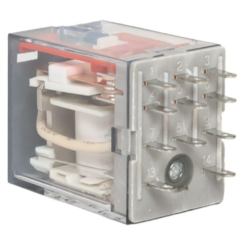 Реле промежуточное с кнопкой и мех. индикацией RPAt 22/3 10A 110В DC AVERES EKF rpat-22-3-110DC