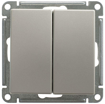 Переключатель проходной 2-кл. СП W59 10А IP20 10AX механизм шампань SE VS610-256-4-86