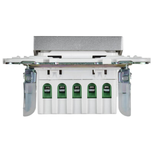 Кнопка звонка SKANDY 10А SK-V17S для отелей с индикацией серебр. IEK SK-V14-2-10-K23