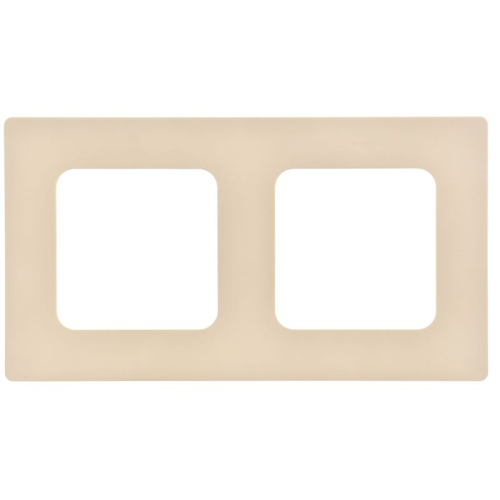 Рамка 2-м СП FLITE РУ-2-К-ФлСл сливочный IEK FI-M22-32-20-K86