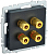 Аудиорозетка 4-м BRITE РА10-БрЧ механизм черн. IEK BR-S40-K02