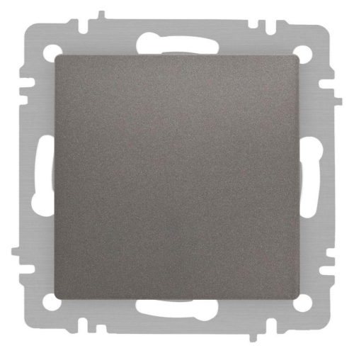 Выключатель 1-кл. СП Accent 6-101-09 10А IP20 250В AL/CU титан Intro Б0063440