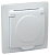 Розетка 1-м СП Кварта РСб10-3-КБ 16А IP20 с заземл. с крышкой бел. GENERICA ERK15-K01-16-DM