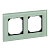 Рамка 2-м Merten стеклянная изумруд SchE MTN404204