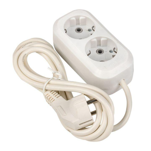 Удлинитель 2х3м с заземл. 16А IP20 Эксперт 3.0кВт ПВС 3х1 EKF UBA16-310-2-03