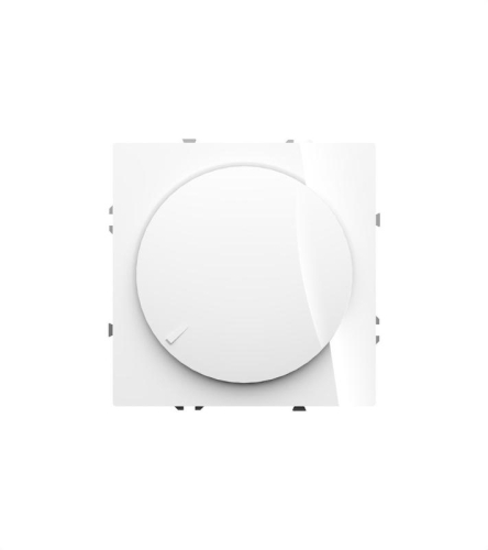 Светорегулятор поворотно-нажимной СП S70 600Вт механизм бел. глянцевый Voltum VLS070301