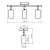 Светильник PCL-0403 3xGU10 IP20 230В BL настен./потолочн. декор. под лампу JazzWay 5066649