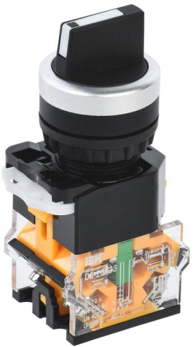 Переключатель D8-20X33 на 3 полож. 2НЗ черн. KARAT IEK BSW30-20X33-4-24-2-K02