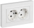 Розетка 2-м СП BRITE РСшПл12-3-БрАБ 16А в сборе с заземл. защ. шторки плоская арктич. бел. IEK BR-R28-16-K91-F Розетка 2-м СП BRITE РСшПл12-3-БрАБ 16А в сборе с заземл. защ. шторки плоская арктич. бел. IEK BR-R28-16-K91-F