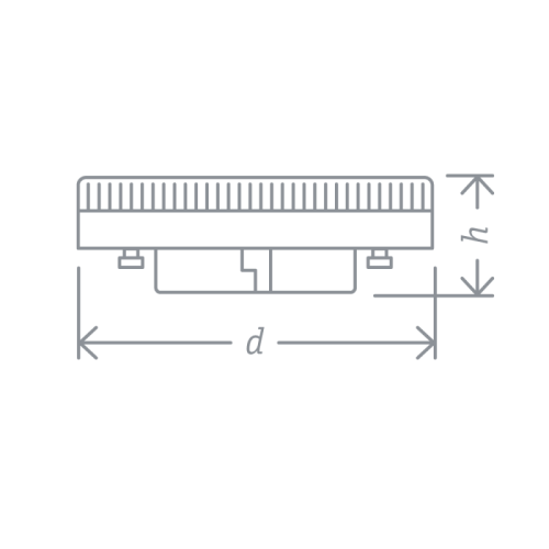 Лампа светодиодная 61 632 NLL-GX53-10-230-4K-DIMM 10Вт матовая 4000К нейтр. бел. GX53 800лм 220-240В Navigator 61632