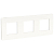 Рамка 3-м UNICA STUDIO бел./бел. SchE NU280618