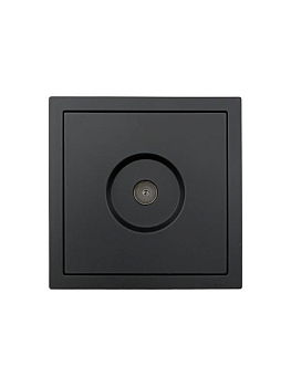 Розетка ТВ оконечная СП ZIMA IP20 черн. бархат LEZARD 704-4288-130