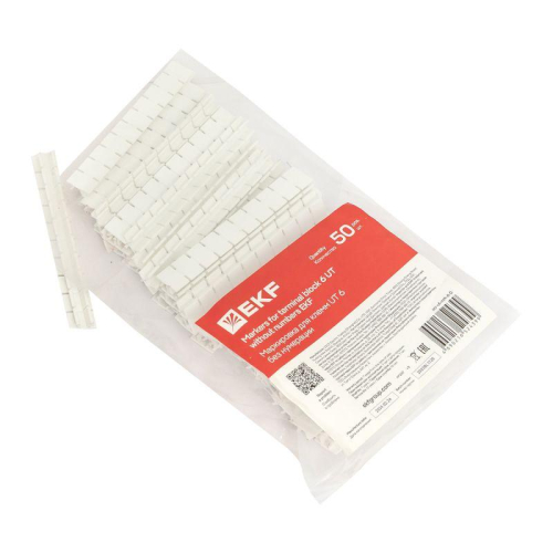 Маркировка для клемм UT 6 без нумерации EKF scr-ut-mrk-6-0