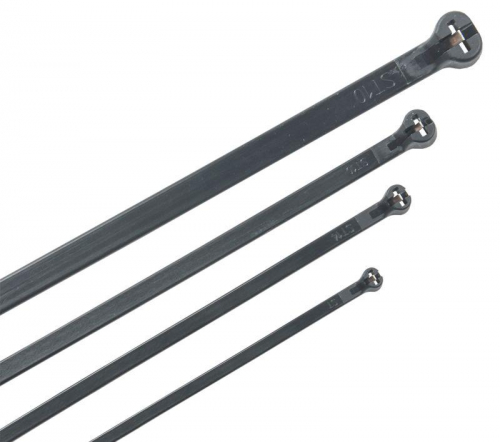 Хомут Хку 3.6х370мм со стальным замком черн. (уп.100шт) IEK UHH34-D036-370-100-K02