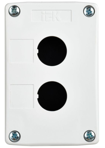 Корпус КП102-Р 2-м для кнопок бел. IEK BKP10-2-K01-R