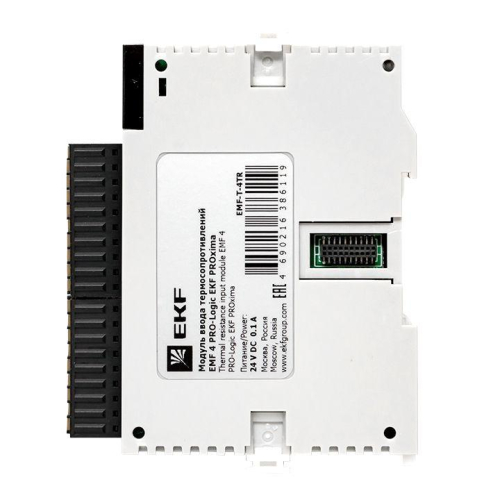 Модуль ввода термосопротивлений EMF 4 PRO-Logic (без поверки) PROxima EKF EMF-T-4TR