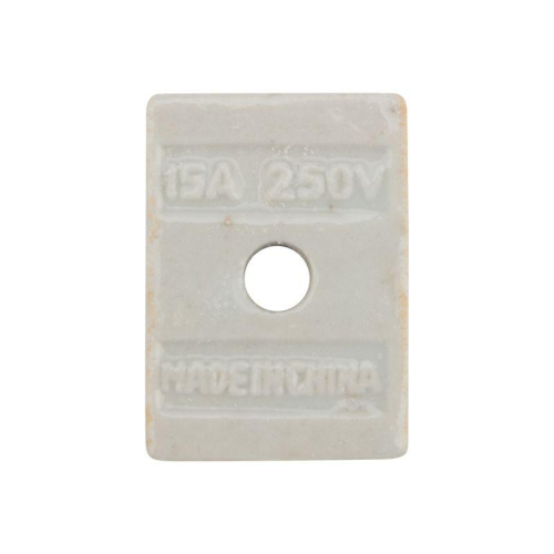 Клемма керамическая винтовая 10кв.мм 2 пары контактов с крепежным отверстием (уп.100шт) Rexant 07-6222