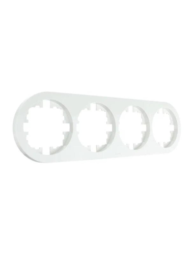 Рамка 4-м OSEN горизонт. круглая бел. LEZARD 744-0200-149