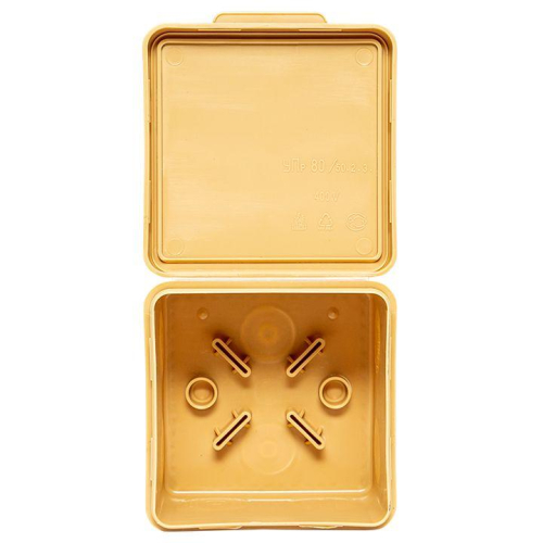 Коробка распаячная КМР-030-035 пылевлагозащ. 80х80х54 без мембранных вводов свет. дерево PROxima EKF plc-kmr-030-035-s