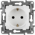 Розетка 1-м СП Etika 16А IP20 250В 2P+E с заземл. немецк. стандарт винтов. клеммы механизм бел. IEK 672221