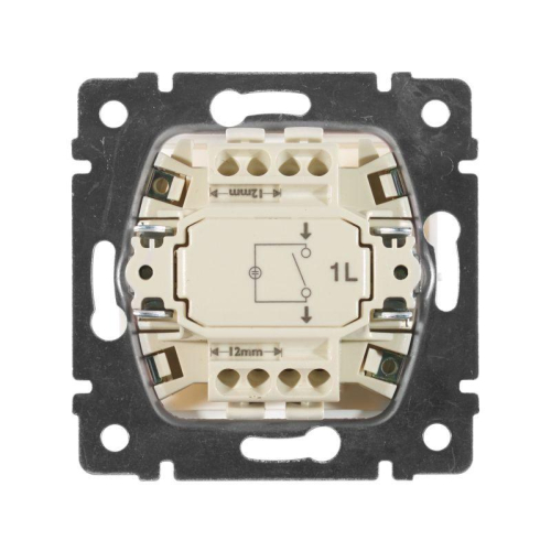 Выключатель 1-кл. СП Valena 10А IP31 250В с зел. индикацией механизм бел. IEK 774410