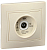 Розетка телевизионная проходная TV Кварта РТВ11-ККм крем. GENERICA KV-A10-P-K33