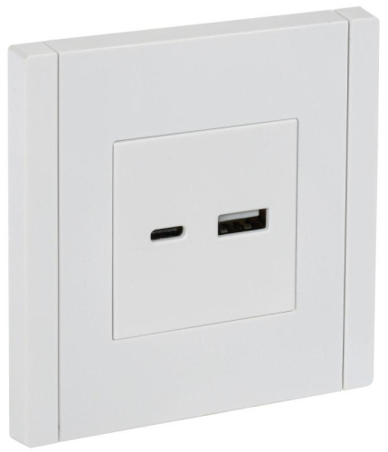 Розетка USB A+C 18Вт FORTE&PIANO FP251 бел. IEK FP-U22-018-K01