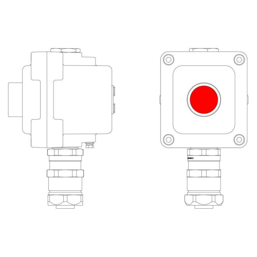 Пост управления взрывонепроницаемый из алюм. LCSD-01-B-MC-P1R(11)x1-PCMB-KAEPM3MHK-26 DKC LCSD21000028