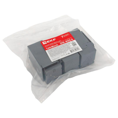 Комплект клеммных крышек (короткие) для рубильников TwinBlock 315-400А (уп.6шт) EKF tb-cvrshort-6-315-400