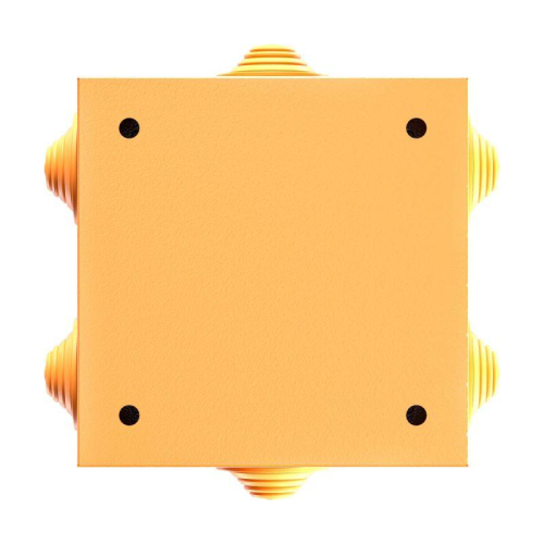 Коробка ответвительная FS 150х150х80мм 6р 450В 32А 10кв.мм нерж. контакт с каб. вводами и клеммн. IP55 сталь. DKC FSK31610