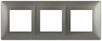 Рамка 3-м Elegance 14-5003-16 для розеток и выключателей титан Эра Б0065817