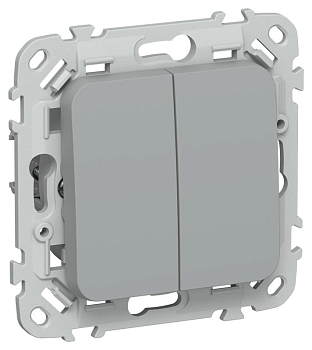 Выключатель 2-кл. СП FLITE ВС12-1-0-ФлС 10А механизм сер. IEK FI-V20-0-10-1-K03