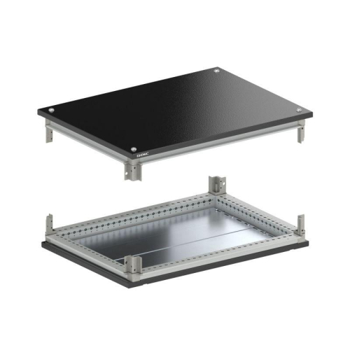 Крыша и основание RAL9005 с направляющими для корпусов CQE N ШхГ 600х400мм DKC R5NKTB64