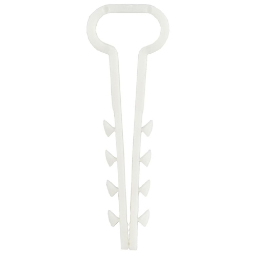 Дюбель-хомут 12х6мм для плоского кабеля нейлон бел. (уп.100шт) GENERICA UDH14-12-05-100-K01-G