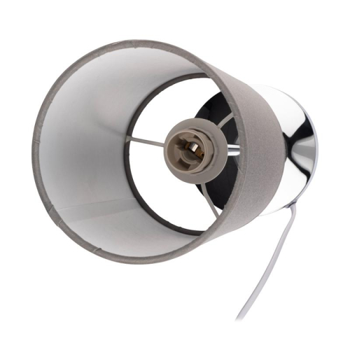 Светильник настольный JH3-01-gy E14 IP20 110х110х310мм метал.; ткань; PVC-пластик сер. JazzWay 5062368