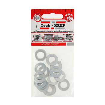 Шайба плоская М10 DIN 125 цинк. (пакет) (уп.15шт) Tech-Krep/Zitar 103046
