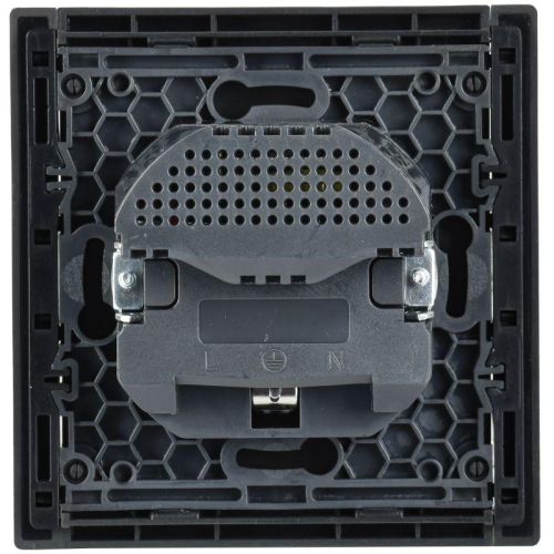 Розетка FORTE&PIANO FP347 16А USB A+C 18Вт с заземл. защ. шторки винт. крепл. сер. IEK FP-R14-16-U22-018-K03