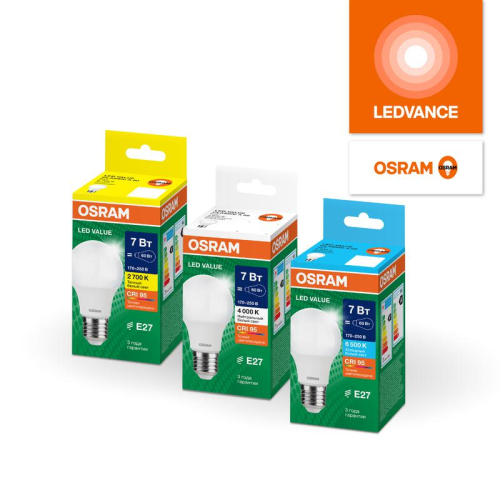 Лампа светодиодная LED G4 Value LVCLA250 25W/940 CRI95 25Вт 4000К 2500лм грушевидная матов. E27 170-250В OSRAM 4058075696358