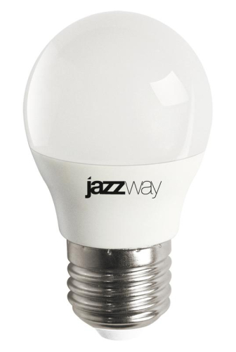 Лампа светодиодная PLED-LX 8Вт G45 шар матовая 4000К нейтр. бел. E27 JazzWay 5025301